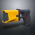 Futuristic Modern Weapon With Yellow Black Color And Ergonomic Grip Design