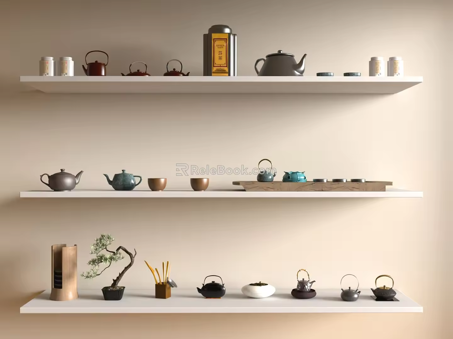 Tea Set 3d model