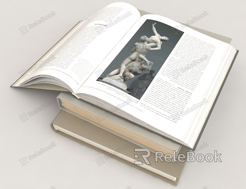 Reading Literature Stationery Book model