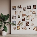 Modern photo wall 3d model