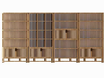 New Chinese Decorative Cabinet Decorative Cabinet Bookcase 3d model