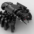 LEGO Toy Blocks Fighting Robot Gundam Mech Warrior Transformers 3d model