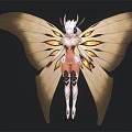 Butterfly Fairy Anime Characters 3d model