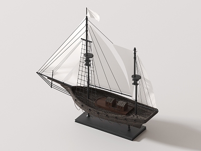 Sailing ornaments model