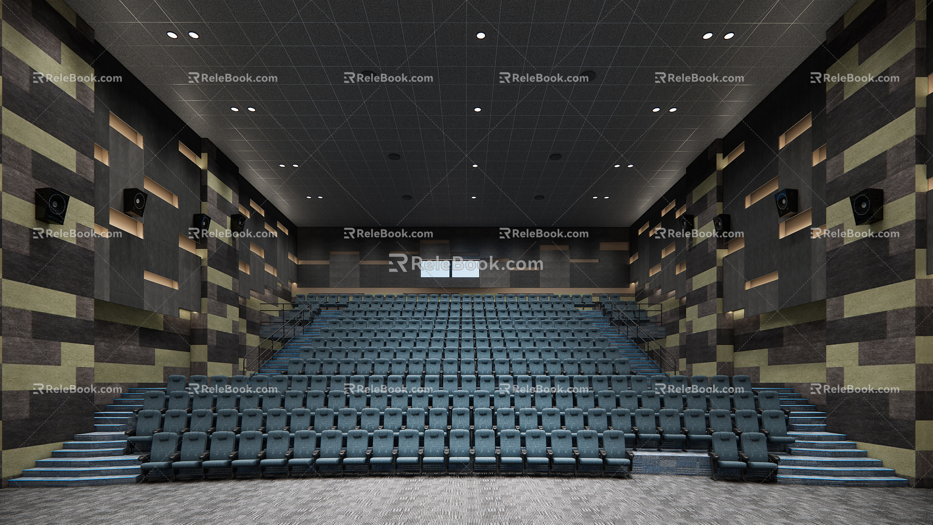 Modern Cinema Hall 3d model