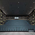 Modern Cinema Hall 3d model