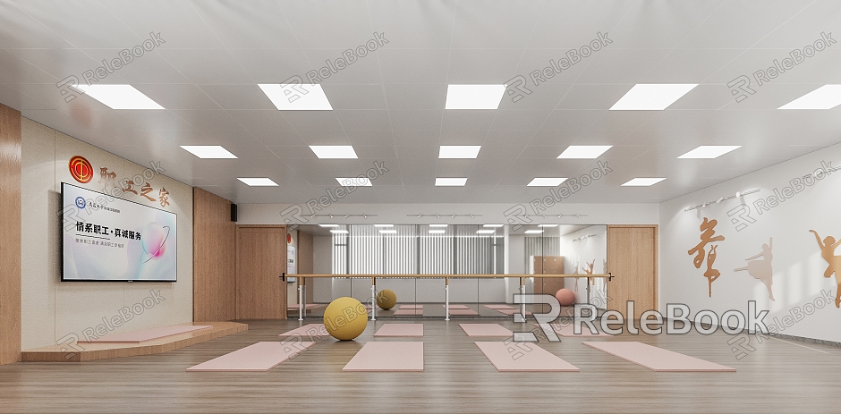 Dance Classroom Yoga Room model