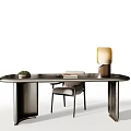 Minotti Miloti Desk Combination 3d model