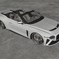 White Convertible Sports Car With Sleek Exterior In Modern Indoor Setting