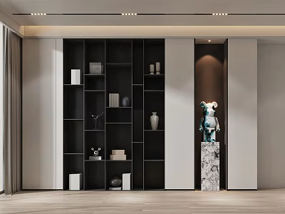 Modern Decorative Cabinet Decorative Cabinet Multifunctional Decorative Cabinet Multifunctional Bookcase 3d model