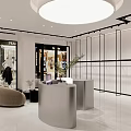 SHENGDIYI Clothing Store with Window Display Mannequins in Black Dresses Modern Glass Door Bright Interior