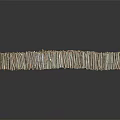 Textured Wood and Stone Stacked in Curved Shape with Reflection on Black Background