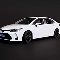 White Sporty Sedan With Sleek Modern Exterior Design And Black Alloy Wheels