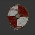 Modern Shield Medieval Shield Axe Ancient Shield Defense Weapon 3d model