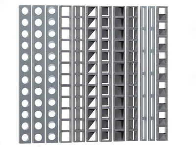 Modern cement brick hollow cement brick 3d model Modern cement brick hollow cement brick 3d model