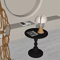 Knoll modern side a few round a few 3d model