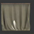 Gray Fabric Storage Container as Practical Daily Life Essential with Stitched Edges and Simple Design