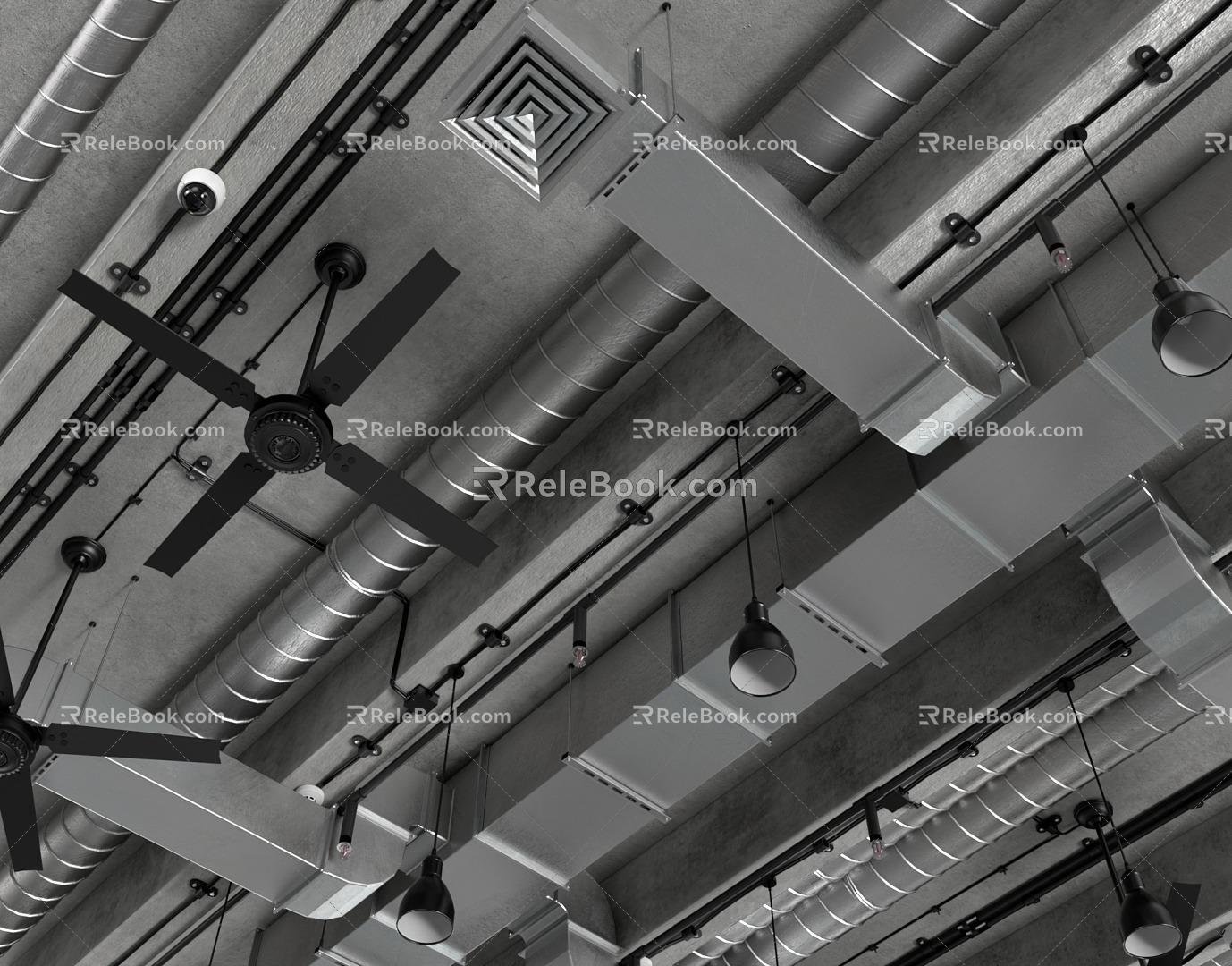 Industrial LOFT Pipe 3d model