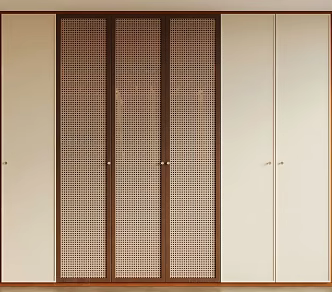 Middle style wardrobe 3d model