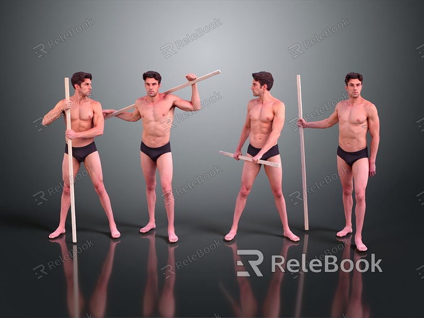 Modern Man Stick Man Male Model Naked Male Model Male Handsome model