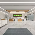 Bank of China Modern Building With Glass Facade And Storefront Entrance In Urban Square