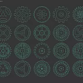 Industrial Equipment Gears With Various Metallic Designs And Mechanical Components