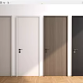Modern Interior Hinged Doors In Multiple Colors With Sleek Design And Wooden Finish
