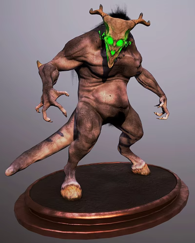 Modern game character demon messenger 3d model Modern game character demon messenger 3d model