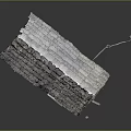 Traditional Thatched Roof Wooden House Model With Detailed Structure And Classic Design