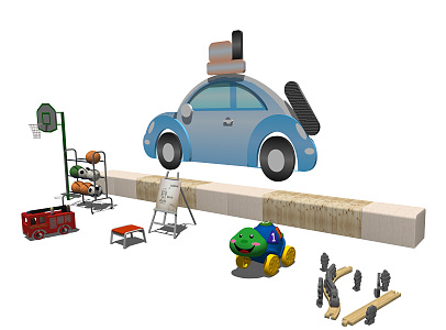 Modern Toys 3d model