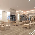 Modern Yoga Studio With Mats Aerial Hammocks And Exercise Balls