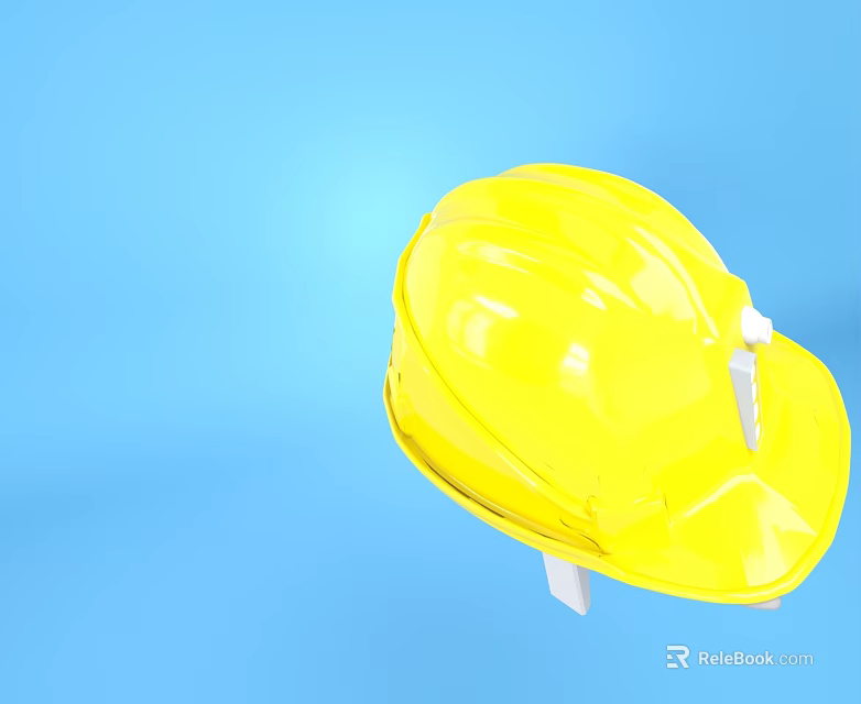 High Quality Yellow Safety Helmet As Commercial Equipment For Workplace Safety 3d model 