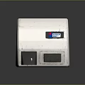Vintage Computer Case With Weathered White Finish Retro Design And Ventilation Grilles