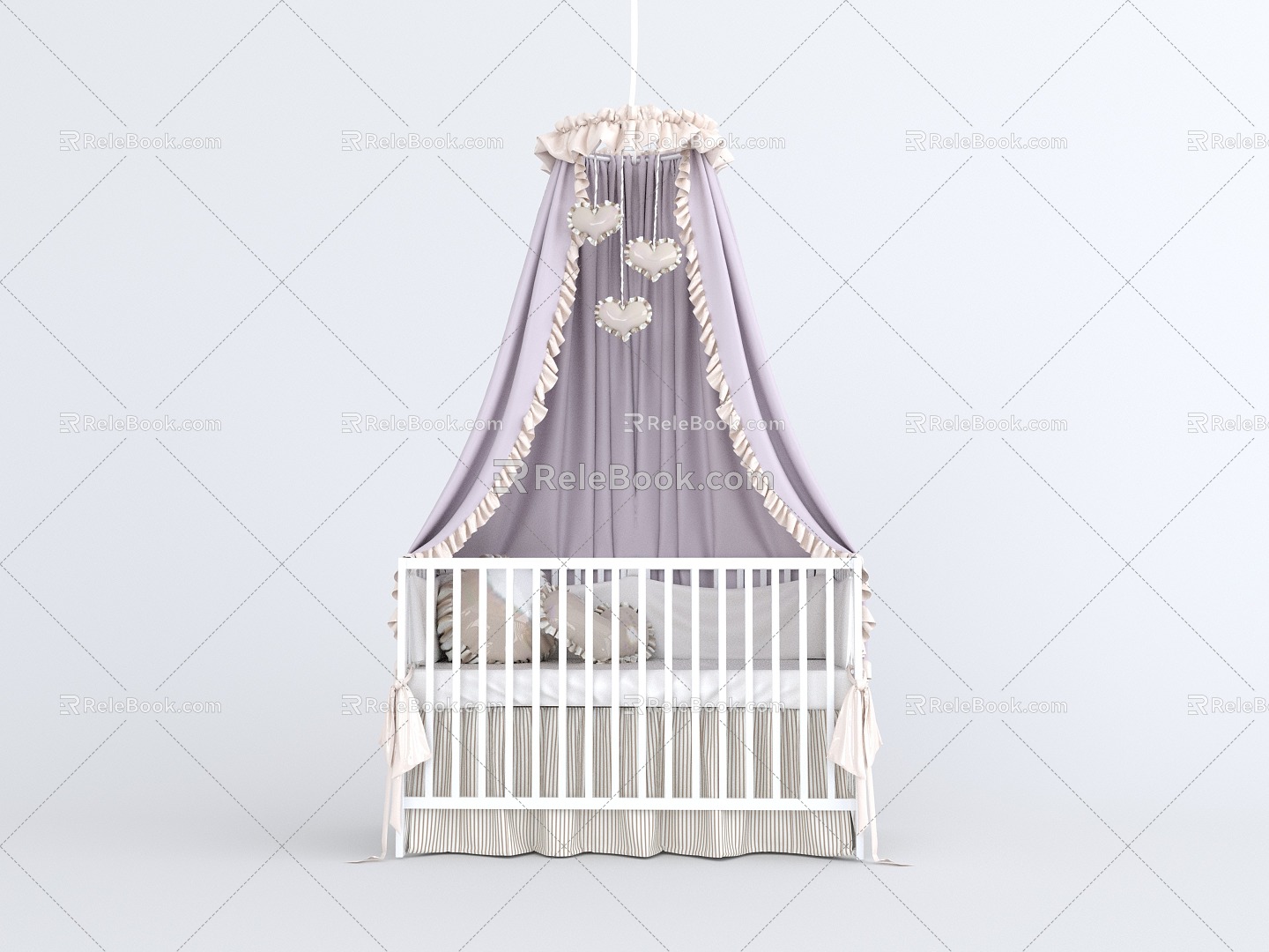 Modern Crib Children's Bed 3d model