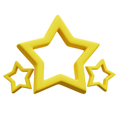 Modern Star Decoration Star Cartoon Decorations Animation Decorations 3d model