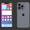 Modern Mobile Phone Apple iPhone 3d model