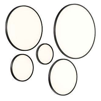 Simple Light Luxury Mirror Decorative Mirror Round Mirror Shape Mirror Light Luxury Mirror 3d model