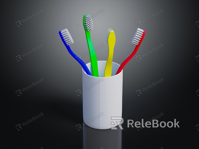 Modern Toothbrush Gargle Cup model