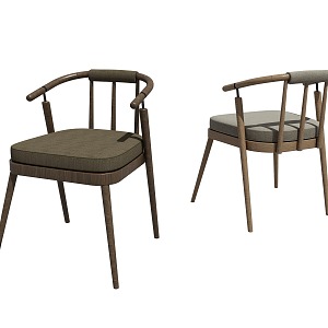 Dining Chair Leisure Chair 3d model