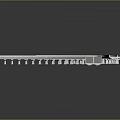 White Curved And Linear Architectural Structure Components With Modern Reflective Design