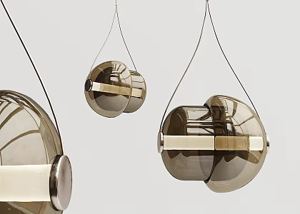 Modern Chandelier Metal Glass Chandelier 3d model