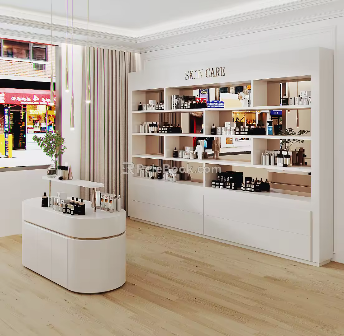 Modern Container Cosmetics Store 3d model