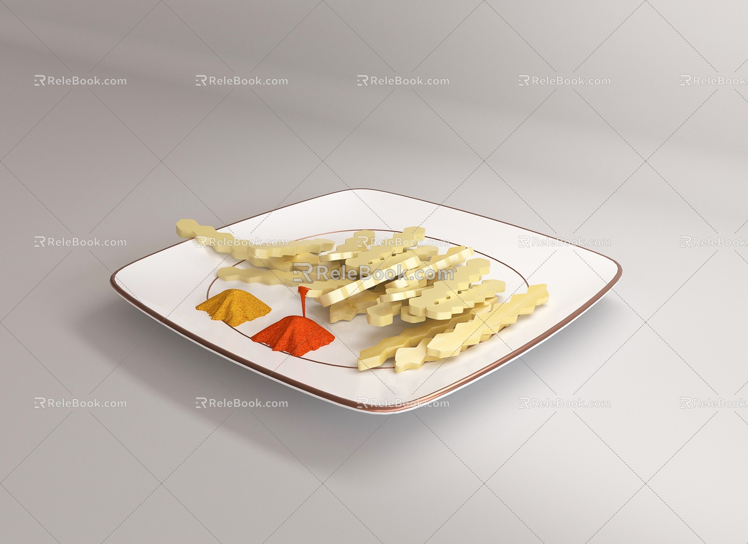 Langya Potato Potato Potato Sticks Potato Food Vegetables Potato 3d model