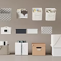 Modern Storage Box Stationery Storage Box 3d model