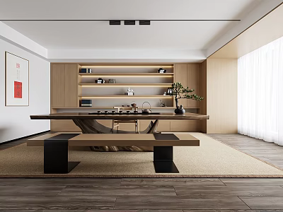 New Chinese Tea Room 3d model