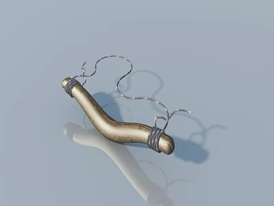 Modern Interior Swing Door With Solid Wood Panel And Minimalist Design Features 3d model