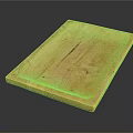 Natural Wooden Cutting Board As Essential Kitchen Cookware For Food Preparation