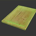 Modern Chopping Board Wooden Chopping Board Cutting Board Face Chopping Board 3d model