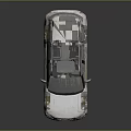 White Off road SUV With Sunroof And Gold Accent Alloy Wheels Design