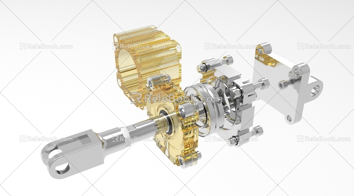 Cylinder display industrial pneumatic module 943 3d model